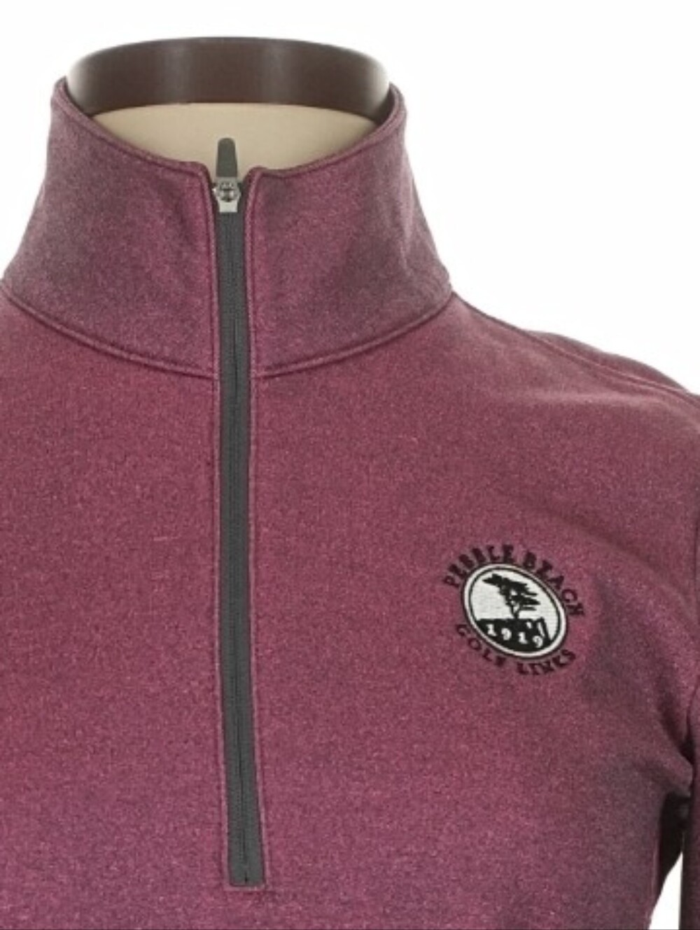 Pebble Beach  Nike Women's Pink Quarter-Zip Performance Golf